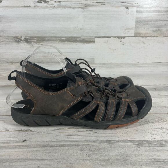 Ozark Trail Mens Closed Toe‎ Outdoor Hiking Slip-On Sandal Brown Size 12 - Picture 1 of 7